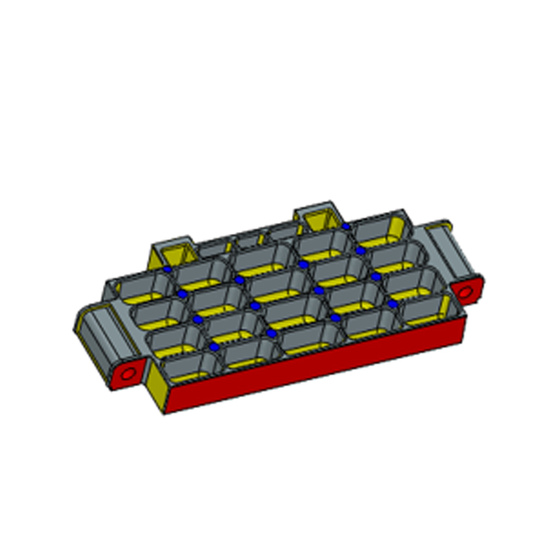 Placa de compartimento de bateria de fundição em liga de alumínio, um molde, dois furos Placa de compartimento de bateria de fundição em liga de alumínio, um molde, dois furos